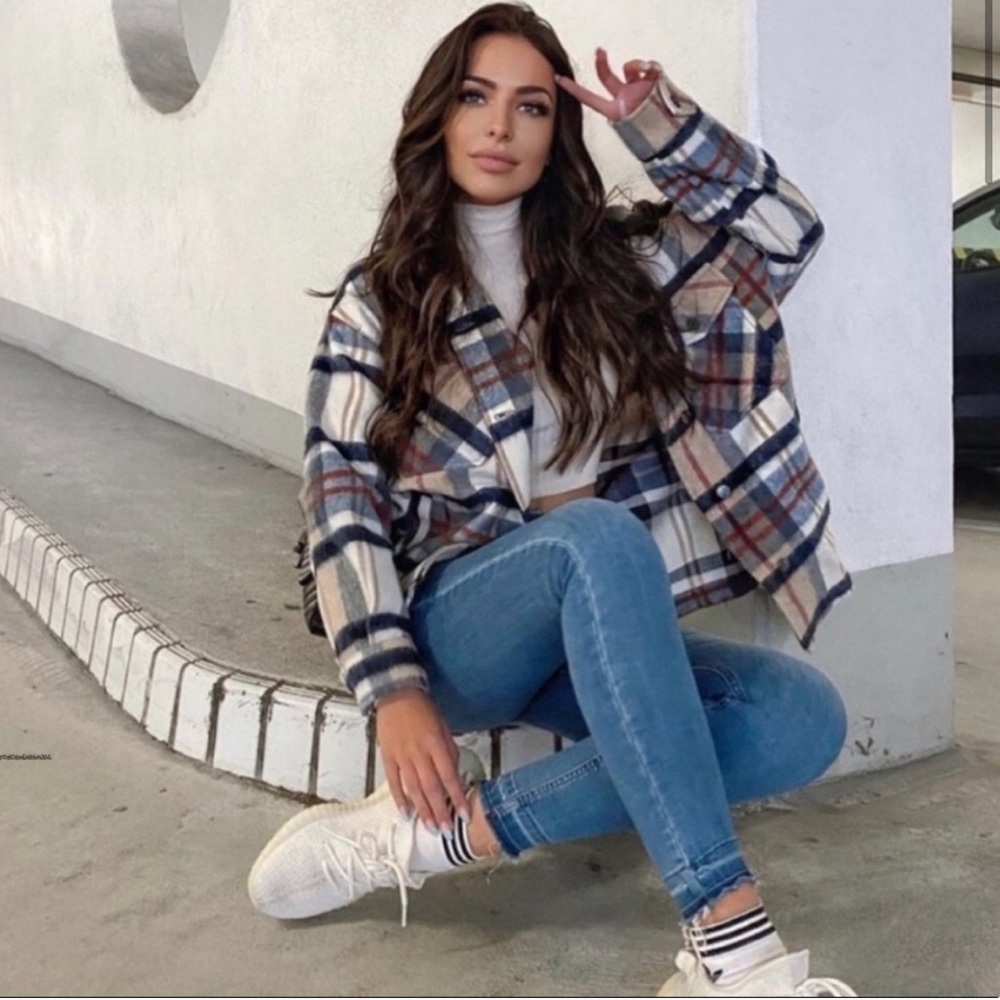 Zara wool blend shacket